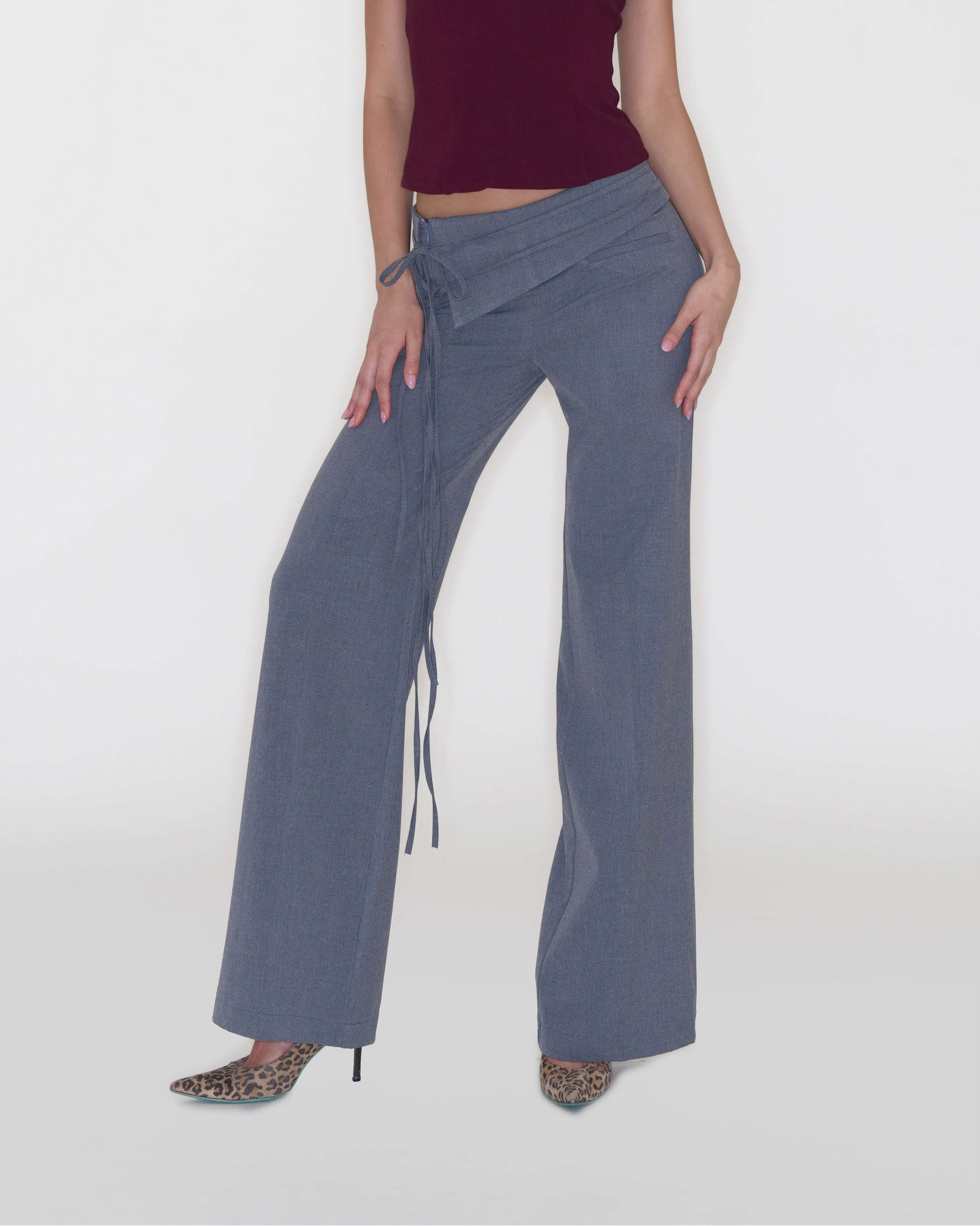 Adjustable Drawstring Waist Pant